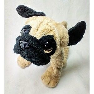 Ganz Webkinz  Pug Plush Approximately 8” Stuffed Animal Dog Toy No Code
